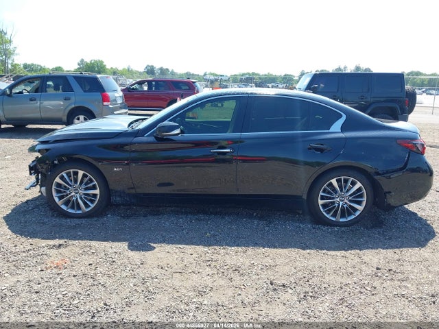 2018 Infiniti Q50 3.0t Luxe მანქანა იყიდება აუქციონზე, vin: JN1EV7AP6JM359846, აუქციონის ნომერი: 44855927