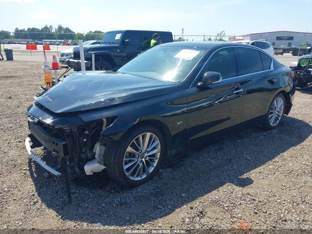 2018 Infiniti Q50 3.0t Luxe მანქანა იყიდება აუქციონზე, vin: JN1EV7AP6JM359846, აუქციონის ნომერი: 44855927