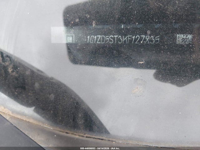 2019 Chevrolet Malibu Lt მანქანა იყიდება აუქციონზე, vin: 1G1ZD5ST3KF127835, აუქციონის ნომერი: 44856053