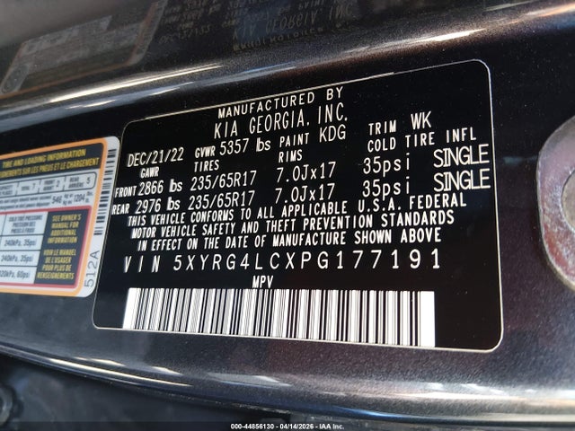 2023 KIA SORENTO 5XYRG4LCXPG177191 Photo 8