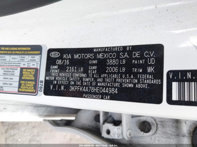 KIA FORTE LX 2017 3KPFK4A78HE044984 Image 9