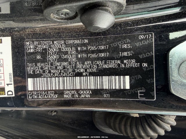 2018 TOYOTA 4RUNNER JTEBU5JR0J5493427 Photo 8