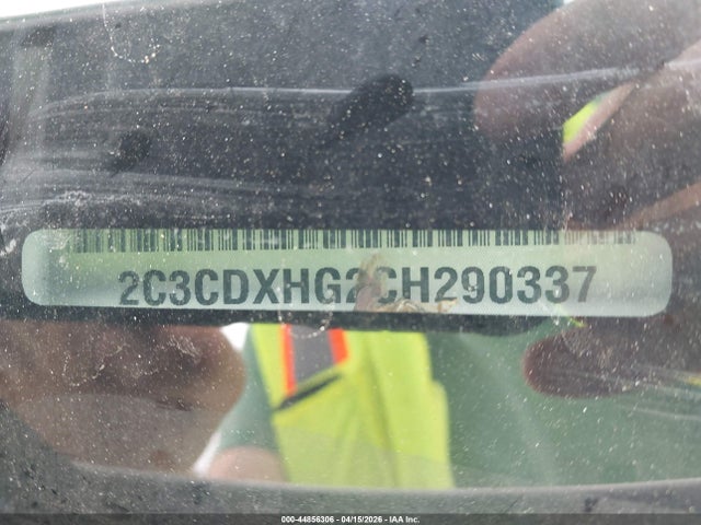 44856306 :رقم المزاد ، 2C3CDXHG2CH290337 vin ، 2012 Dodge Charger Sxt مزاد بيع