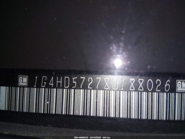 44856323 :رقم المزاد ، 1G4HD57278U188026 vin ، 2008 Buick Lucerne Cxl مزاد بيع