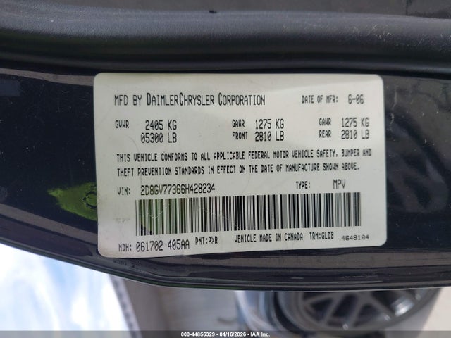 Продажа на аукционе авто 2006 Dodge Magnum Srt8, vin: 2D8GV77366H428234, номер лота: 44856329