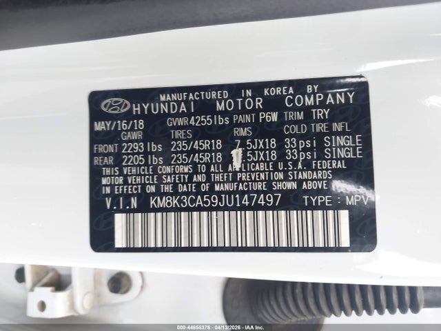 Hyundai Kona Limited 2018 KM8K3CA59JU147497 Image 9