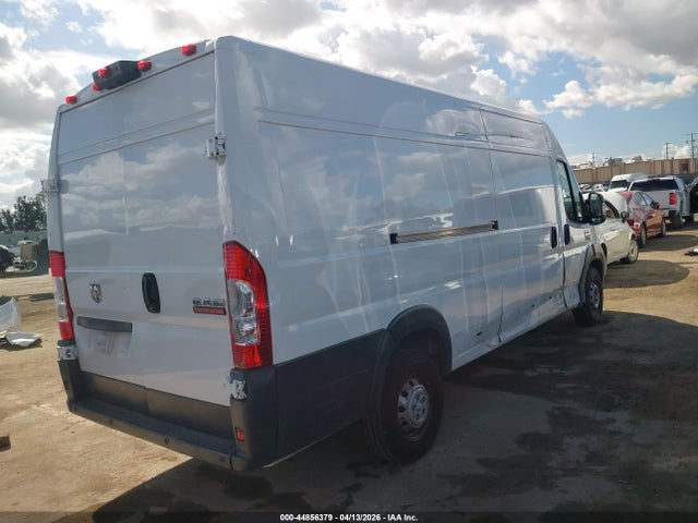 44856379 :رقم المزاد ، 3C6URVJG6JE117582 vin ، 2018 Ram Promaster 3500 Cargo Van High Roof 159 Wb Ext مزاد بيع