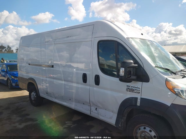 44856379 :رقم المزاد ، 3C6URVJG6JE117582 vin ، 2018 Ram Promaster 3500 Cargo Van High Roof 159 Wb Ext مزاد بيع