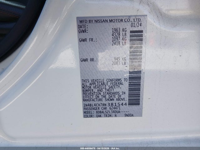 2024 NISSAN ALTIMA 1N4BL4CV7RN381544 Photo 8