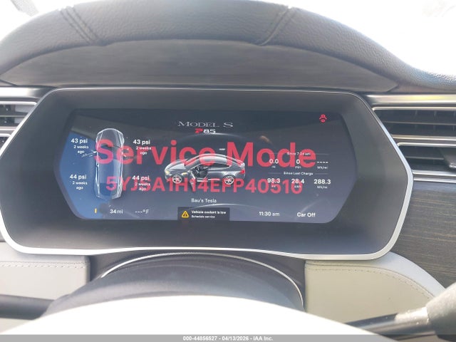 Продаж на аукціоні авто 2014 Tesla Model S P85, vin: 5YJSA1H14EFP40510, номер лоту: 44856527