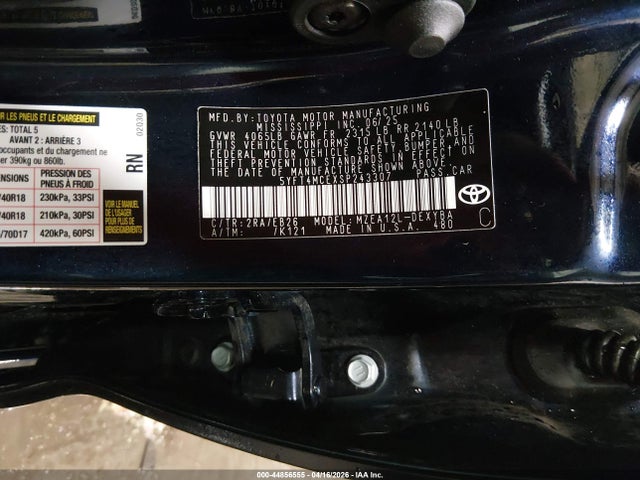 Aukcja sprzedaży 2025 Toyota Corolla Xse, vin: 5YFT4MCEXSP243307, numer aukcji: 44856555