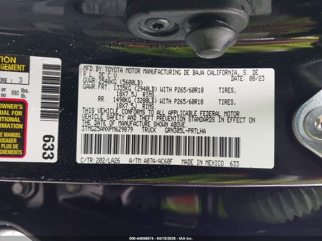 3TMGZ5ANXPM629879 Toyota Tacoma Limited