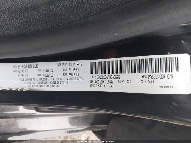 2015 CHRYSLER 200 1C3CCCCG6FN645606 Photo 8