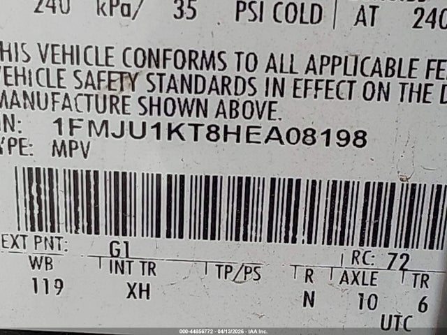 1FMJU1KT8HEA08198 Ford Expedition Limited