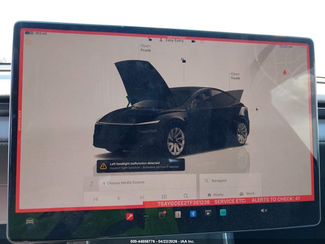 Aukcja sprzedaży 2026 Tesla Model Y All-wheel Drive/long Range Launch Series/premium All-wheel Drive, vin: 7SAYGDEE2TF351236, numer aukcji: 44856776