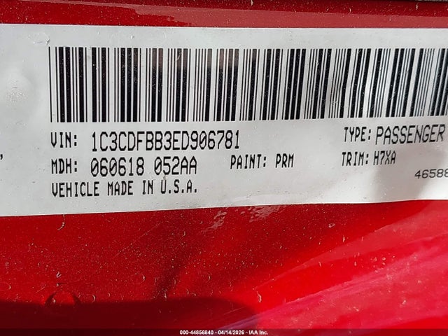 1C3CDFBB3ED906781 Dodge DART SXT