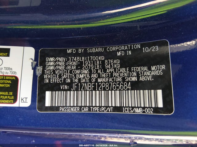 Toyota Gr86 Premium 2023 JF1ZNBF12P8765684 Image 9