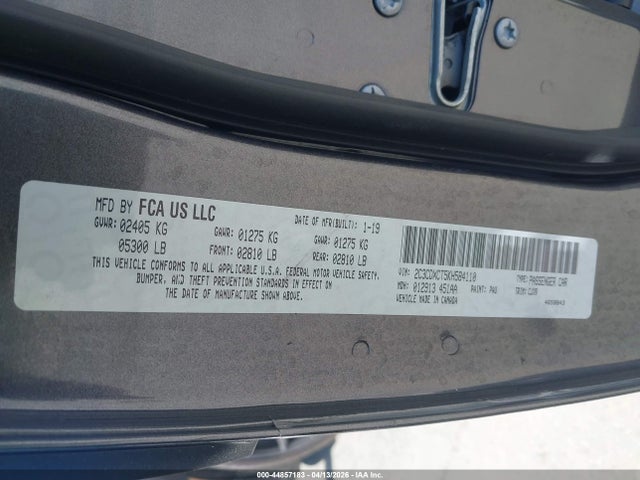 Продажа на аукционе авто 2019 Dodge Charger R/t Rwd, vin: 2C3CDXCT5KH584110, номер лота: 44857183