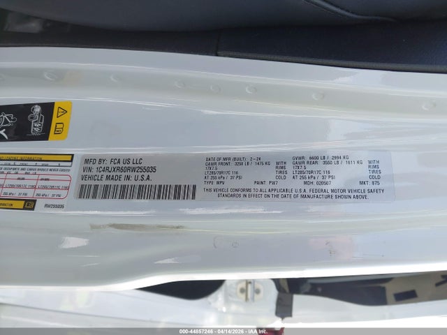 Продаж на аукціоні авто 2024 Jeep Wrangler 4xe Rubicon X 4xe, vin: 1C4RJXR60RW255035, номер лоту: 44857246