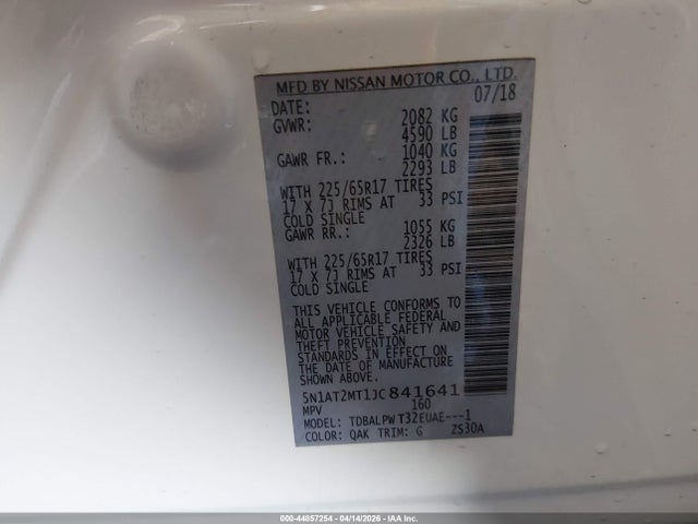 Nissan ROGUE S 2018 5N1AT2MT1JC841641 Image 9