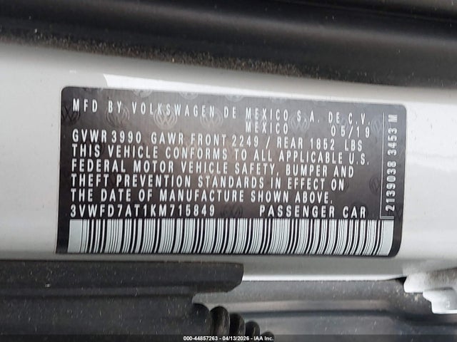Aukcja sprzedaży 2019 Volkswagen Beetle 2.0t Final Edition Se/2.0t Final Edition Sel/2.0t S, vin: 3VWFD7AT1KM715849, numer aukcji: 44857263