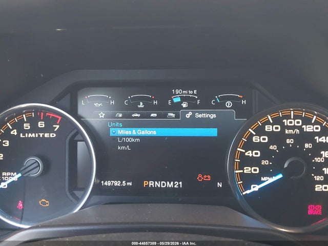 44857389 :رقم المزاد ، 1FTEW1EG9GFC76958 vin ، 2016 Ford F-150 Limited مزاد بيع
