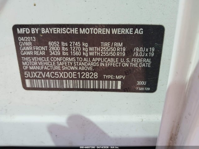 Продажа на аукционе авто 2013 Bmw X5 Xdrive35i/xdrive35i Premium/xdrive35i Sport Activity, vin: 5UXZV4C5XD0E12828, номер лота: 44857398