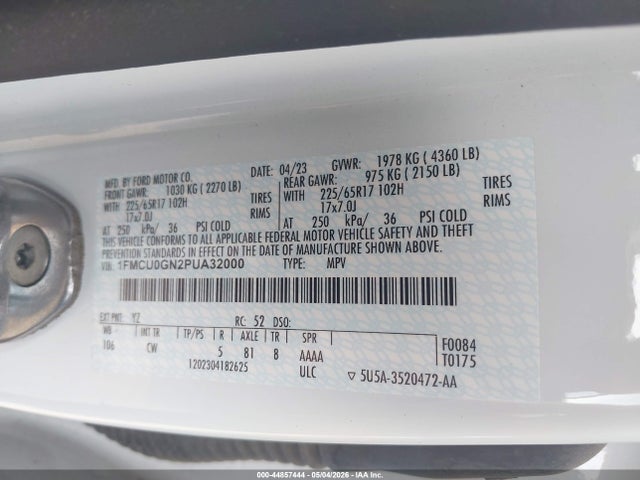 Ford Escape Active 2023 1FMCU0GN2PUA32000 Image 9