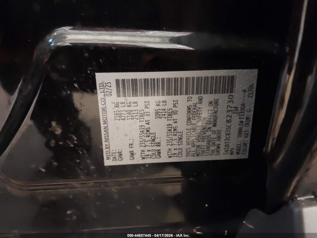 Nissan Rogue Sl Intelligent Awd 2025 5N1BT3CB3SC823730 Image 9
