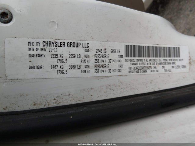 2012 CHRYSLER TOWN & COUNTRY 2C4RC1CG0CR194374 Photo 8