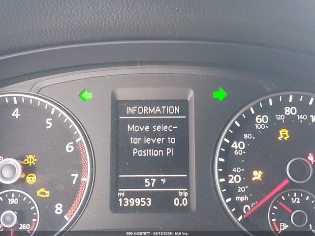 44857577 :رقم المزاد ، 1VWCT7A31EC053136 vin ، 2014 Volkswagen Passat 1.8t Sel Premium مزاد بيع