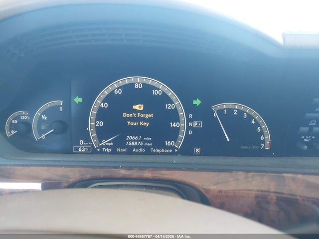 44857767 :رقم المزاد ، WDDNG71X88A157034 vin ، 2008 Mercedes-benz S 550 مزاد بيع