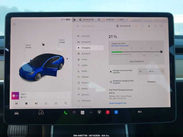 Продаж на аукціоні авто 2018 Tesla Model 3 Long Range/mid Range, vin: 5YJ3E1EA5JF108963, номер лоту: 44857769