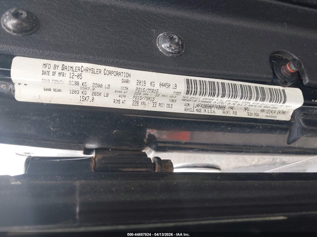 2006 JEEP WRANGLER 1J4FA39S06P743099 Photo 8