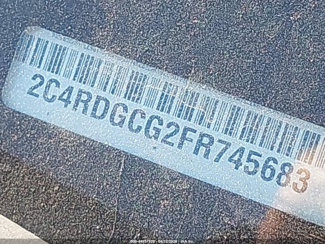 Aukcja sprzedaży 2015 Dodge Grand Caravan Sxt, vin: 2C4RDGCG2FR745683, numer aukcji: 44857928