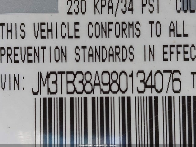 2008 Mazda Cx-9 Grand Touring მანქანა იყიდება აუქციონზე, vin: JM3TB38A980134076, აუქციონის ნომერი: 44858082