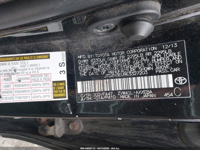 2014 TOYOTA PRIUS V JTDZN3EU9E3327203 Photo 8