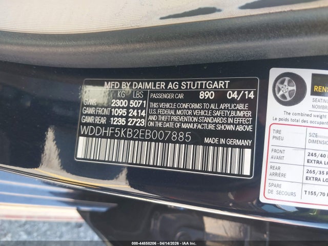WDDHF5KB2EB007885 Mercedes-Benz E 350