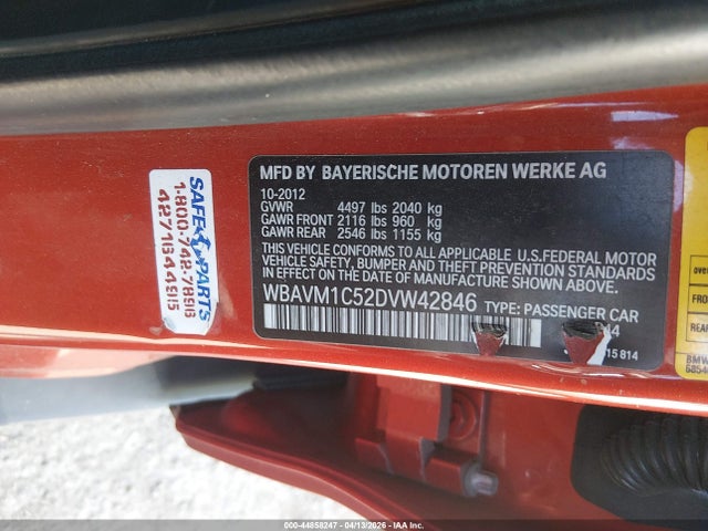 2013 BMW X1 WBAVM1C52DVW42846 Photo 8