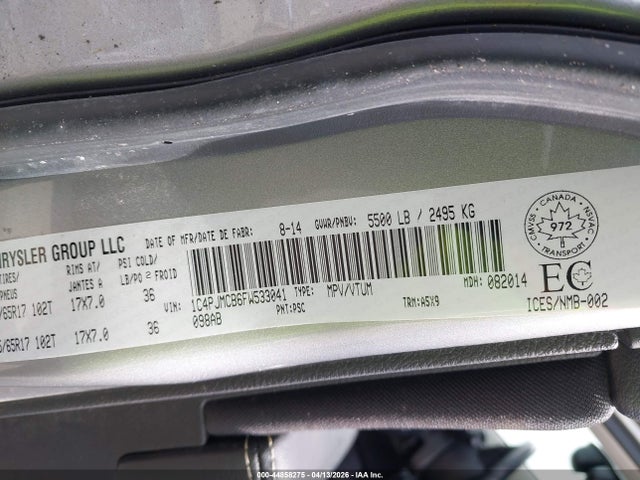 2015 JEEP CHEROKEE 1C4PJMCB6FW533041 Photo 8