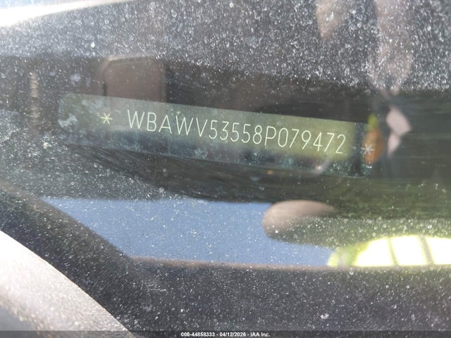 44858333 :رقم المزاد ، WBAWV53558P079472 vin ، 2008 Bmw 328xi مزاد بيع