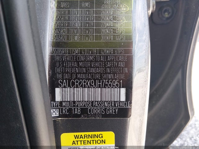 2018 LAND ROVER DISCOVERY SPORT SALCR2RX9JH755951 Photo 8