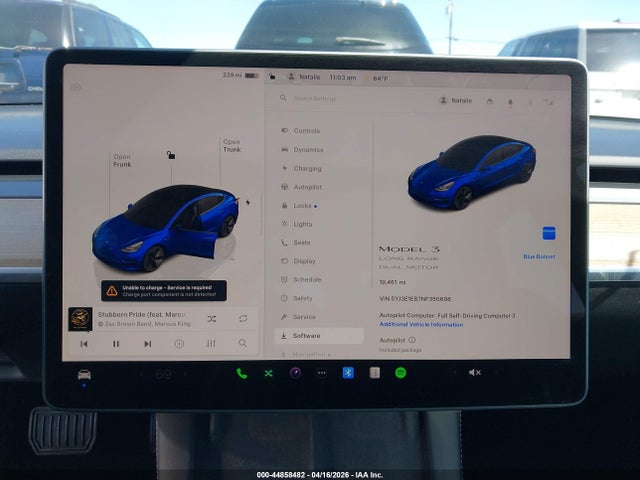 Aukcja sprzedaży 2022 Tesla Model 3 Long Range Dual Motor All-wheel Drive, vin: 5YJ3E1EB7NF350698, numer aukcji: 44858482