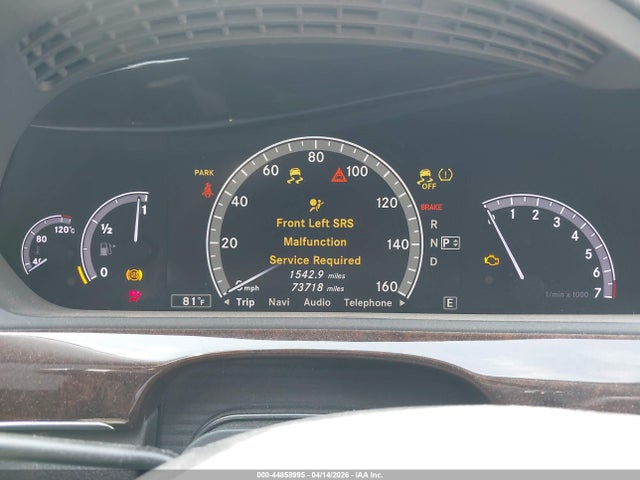 44858995 :رقم المزاد ، WDDNG7DB5DA527673 vin ، 2013 Mercedes-benz S 550 مزاد بيع