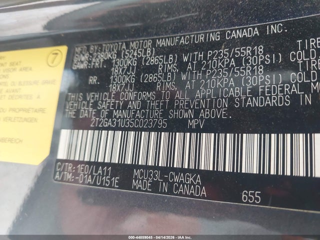 Продажа на аукционе авто 2005 Lexus Rx 330, vin: 2T2GA31U35C023795, номер лота: 44859045