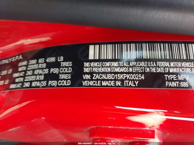 2019 JEEP RENEGADE ZACNJBD15KPK00254 Photo 8