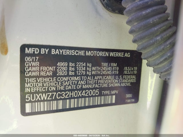 5UXWZ7C32H0X42005 BMW X3 Sdrive28i