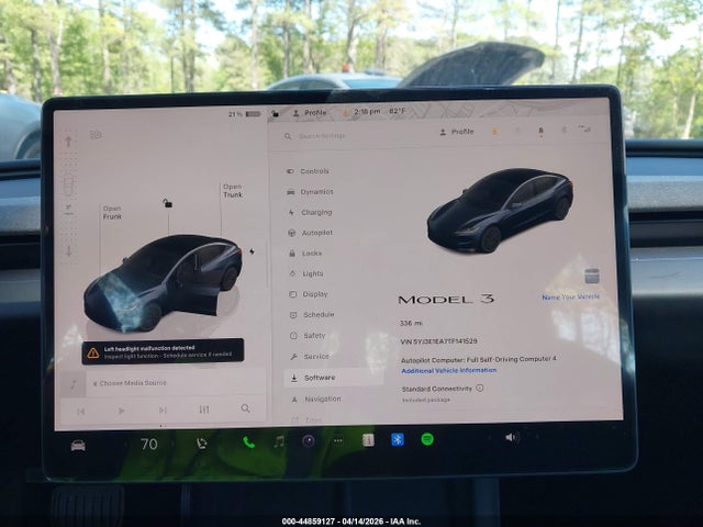 44859127 :رقم المزاد ، 5YJ3E1EA7TF141529 vin ، 2026 Tesla Model 3 Premium Rear-wheel Drive/standard Rear-wheel Drive مزاد بيع
