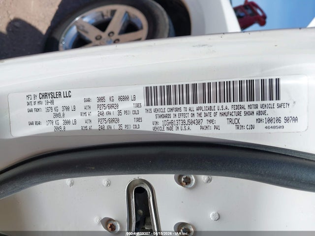 Продажа на аукционе авто 2009 Dodge Ram 1500 Slt/sport/trx, vin: 1D3HB13T39J504307, номер лота: 44859307