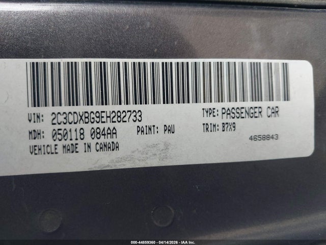 Продажа на аукционе авто 2014 Dodge Charger Se, vin: 2C3CDXBG9EH282733, номер лота: 44859360